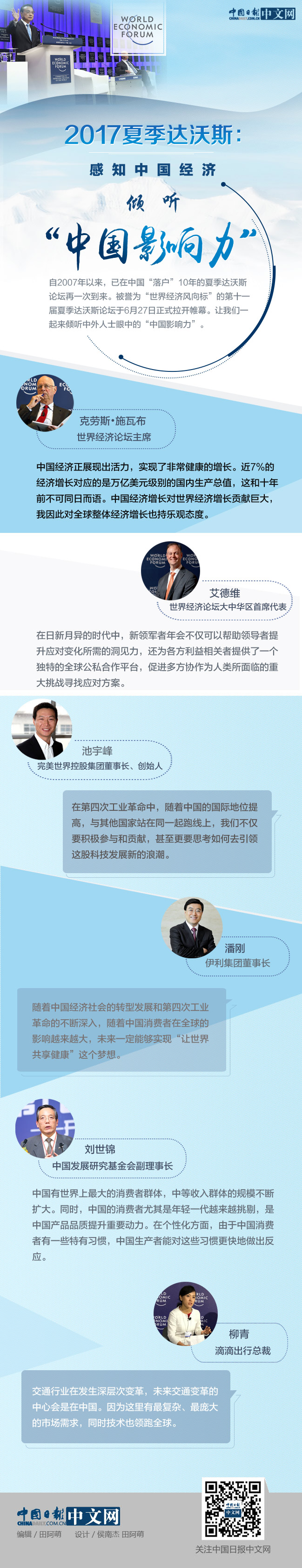 夏季達沃斯：感知中國經(jīng)濟 傾聽“中國影響力”